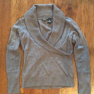 Saks Fifth Avenue Gray Wool Sweater